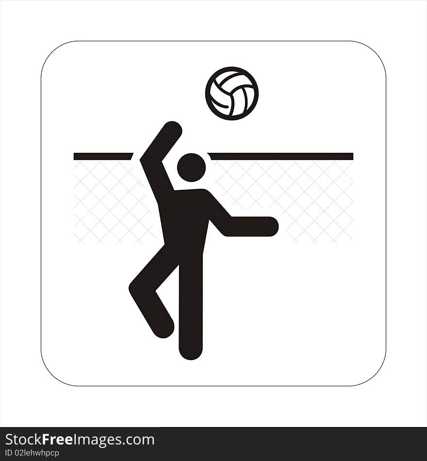 Sport sign isolated on a white background