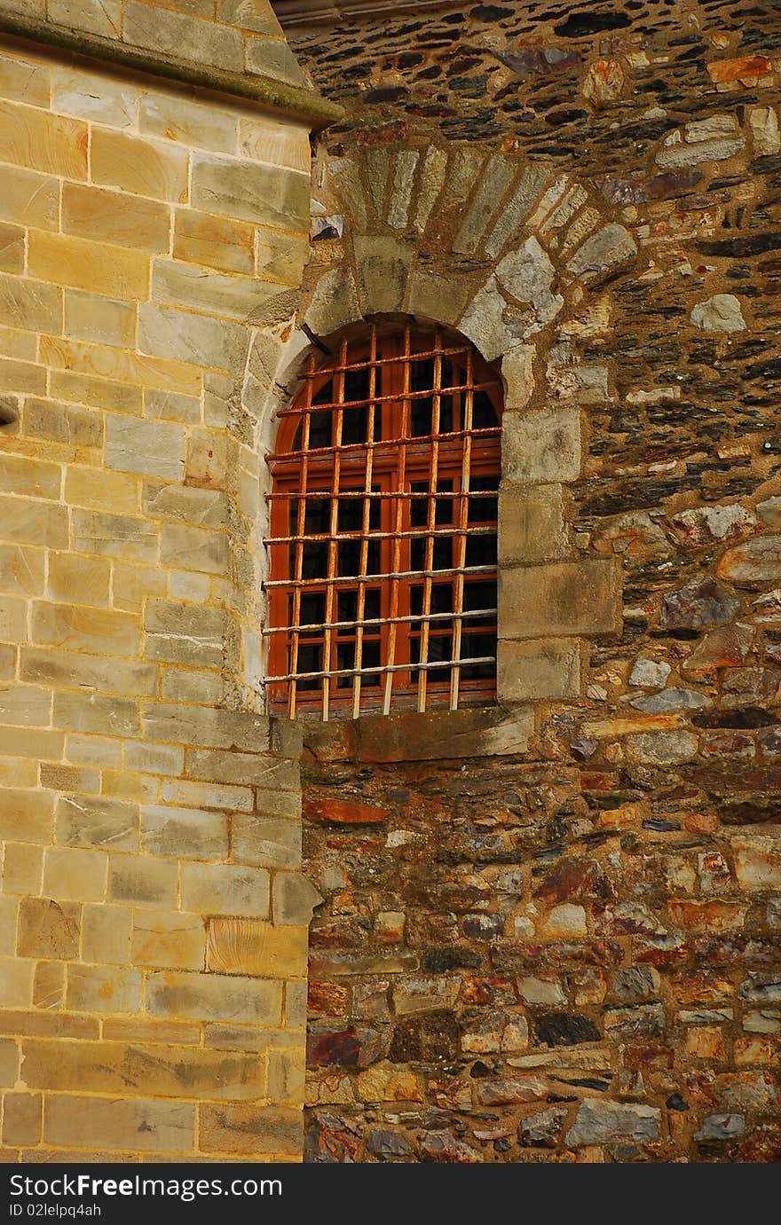 Window in a stone wall