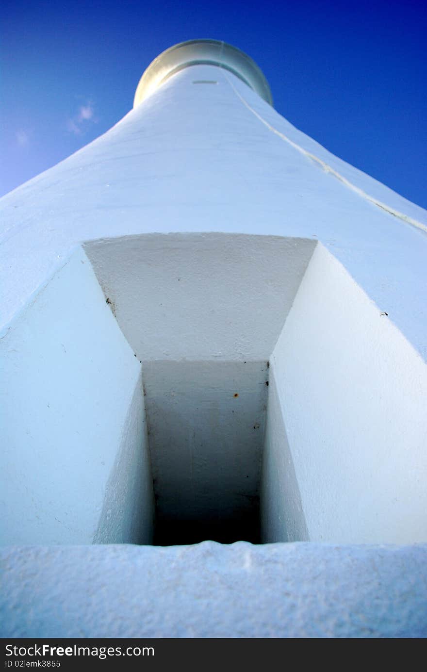 Lighthouse from a bottom perspective