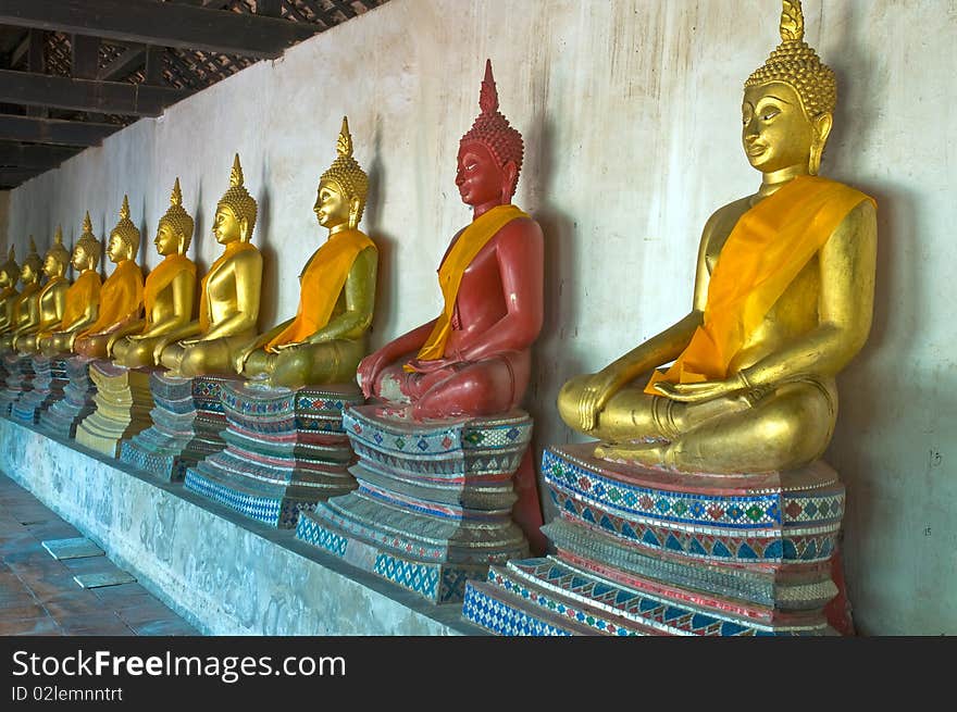 Buddha in ancient Ayutthaya - Thailand. Buddha in ancient Ayutthaya - Thailand