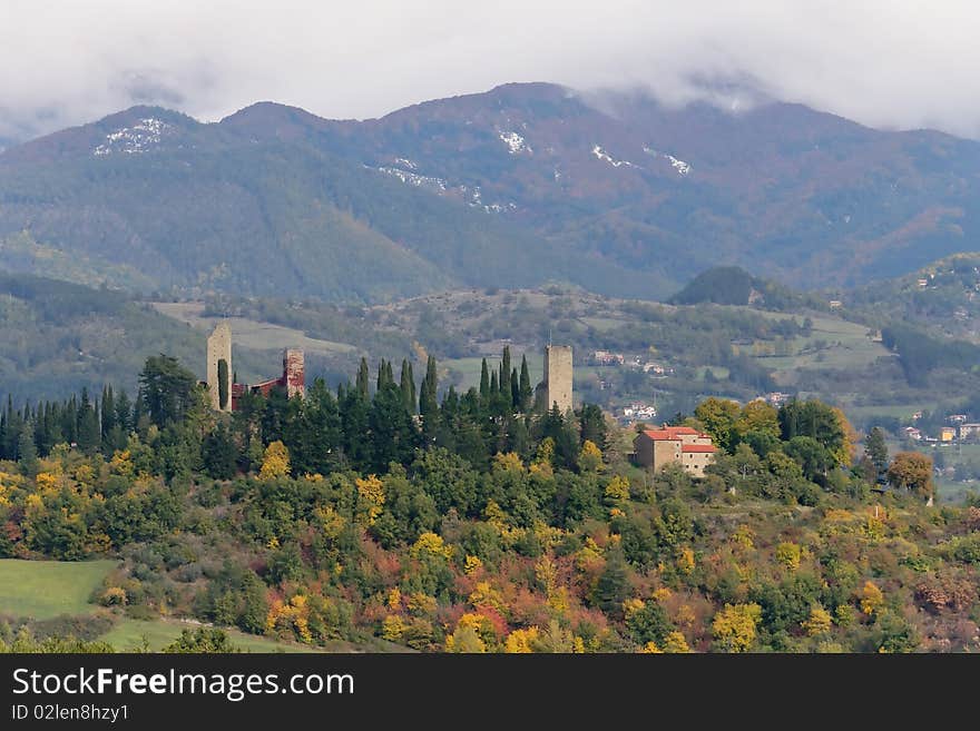 Little hill-town between Poppy and Arezzo. Little hill-town between Poppy and Arezzo.