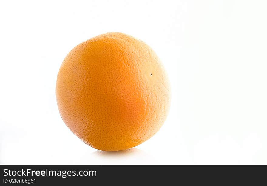 The Whole orange, on white background.