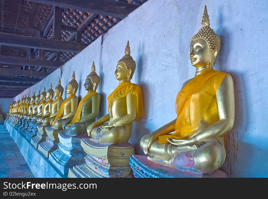 Buddha in ancient Ayutthaya - Thailand. Buddha in ancient Ayutthaya - Thailand