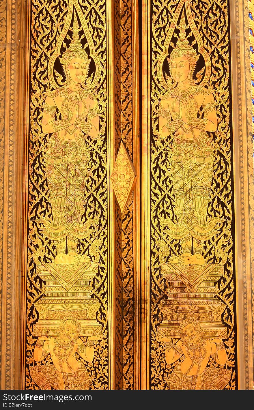 Ancient arts for door in Thailand. Ancient arts for door in Thailand