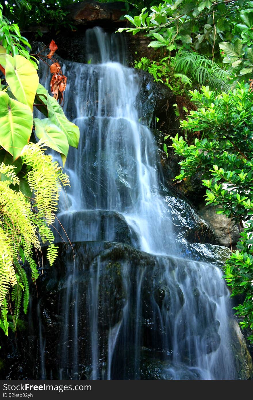 Water wall in the rainy season. Water wall in the rainy season