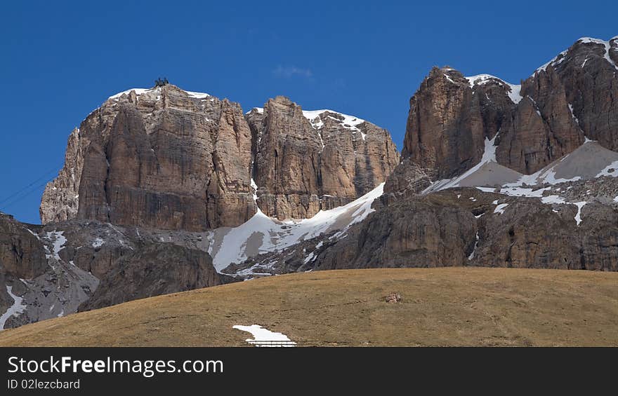 Scenery top of the Pordojioch in Italy. Scenery top of the Pordojioch in Italy