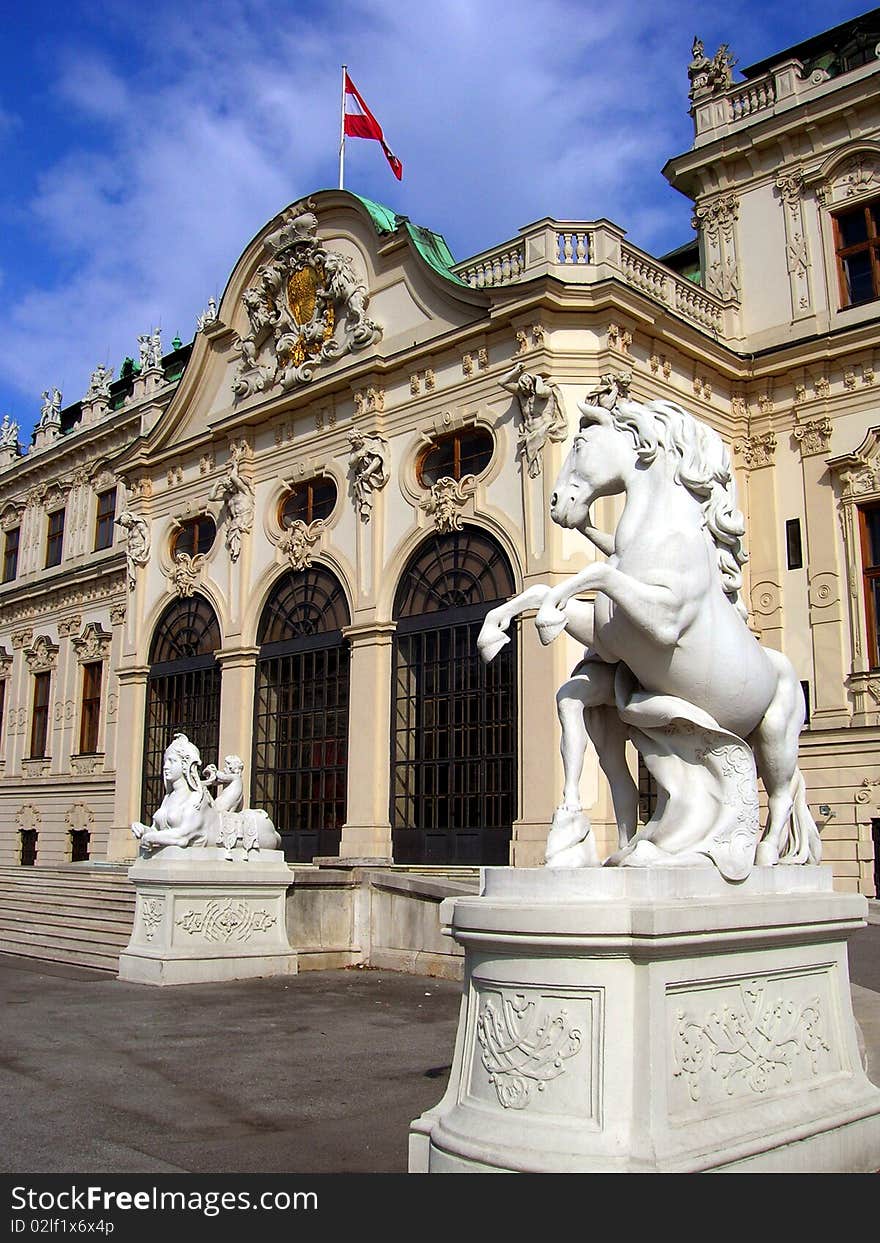 Imperial style in the architecture of the palaces in Wien. Imperial style in the architecture of the palaces in Wien