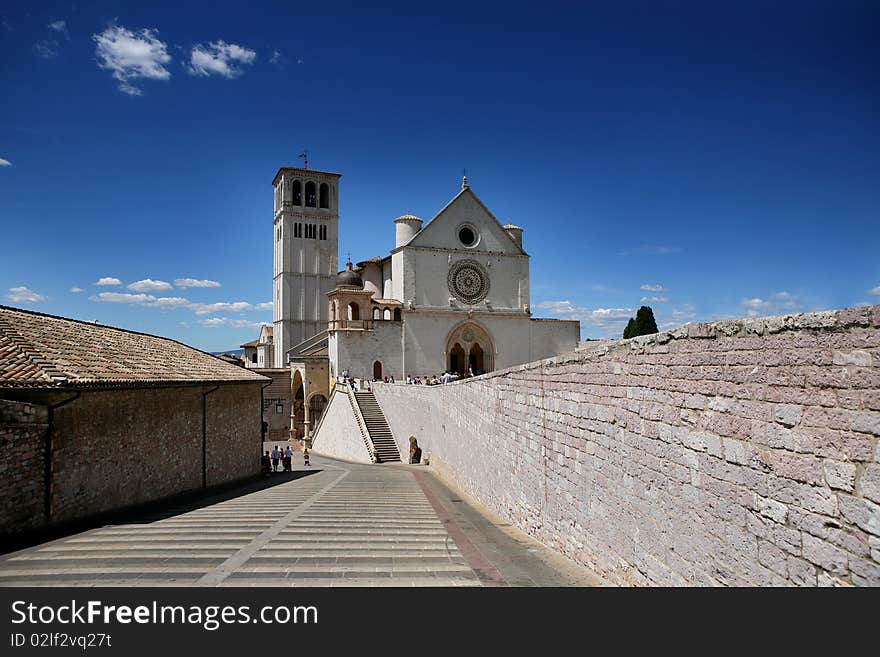 Saint Francis church in Assisi. Saint Francis church in Assisi