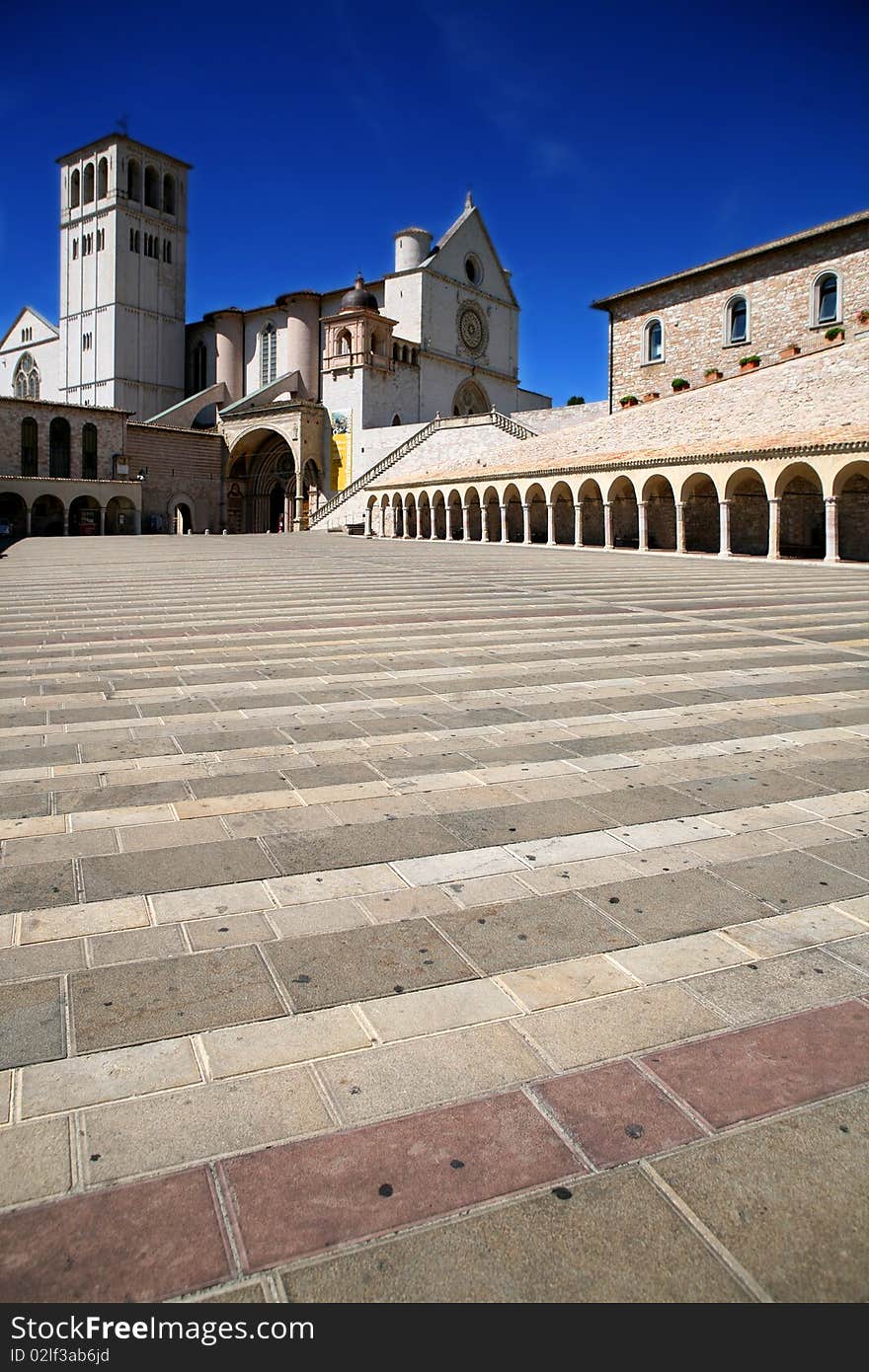 Saint Francis church in Assisi. Saint Francis church in Assisi