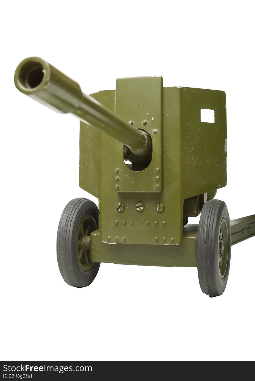 Toy cannon front | Isolated