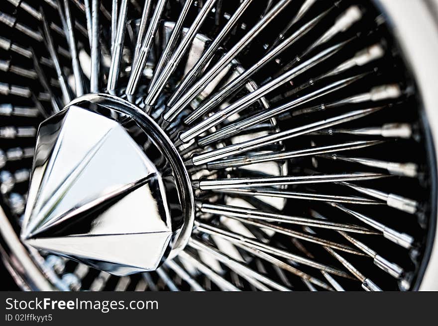 Picture of a Chrome wheel