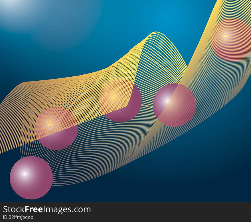 Abstract pink ball background computer illustration. Abstract pink ball background computer illustration