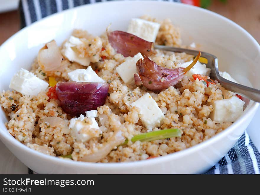 Couscous in a bowl