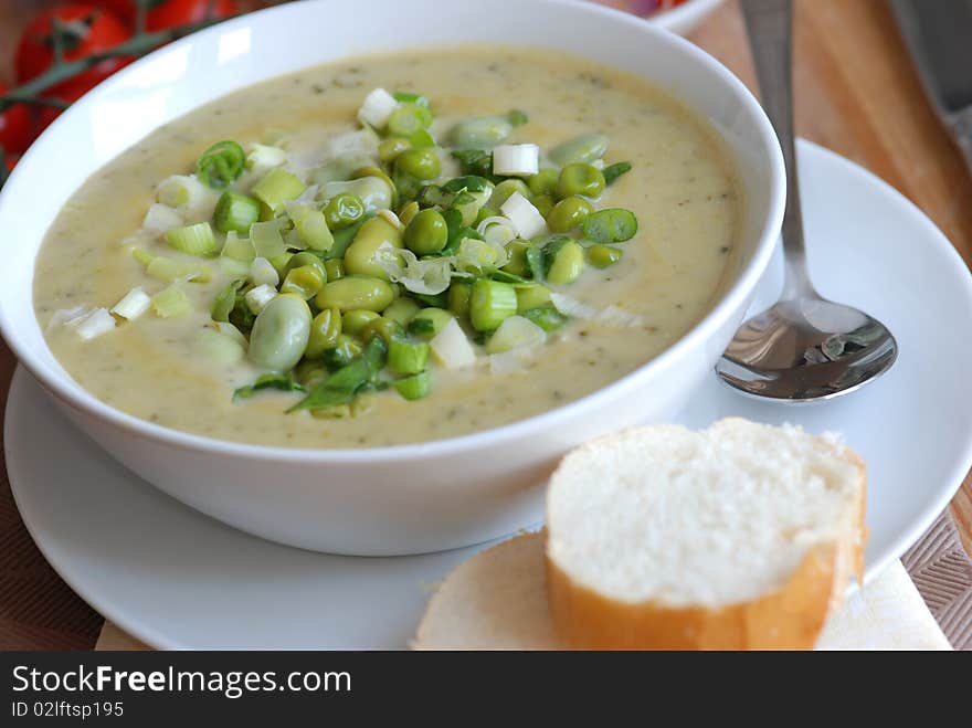 Edamame And Pea Soup