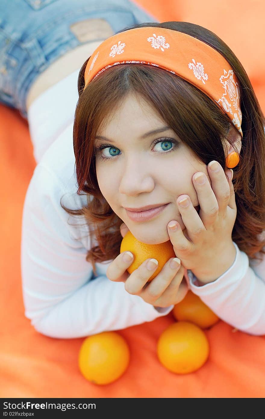 Girl With Oranges