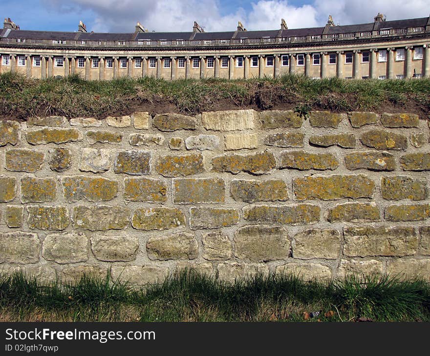 Royal Crescent view from the park