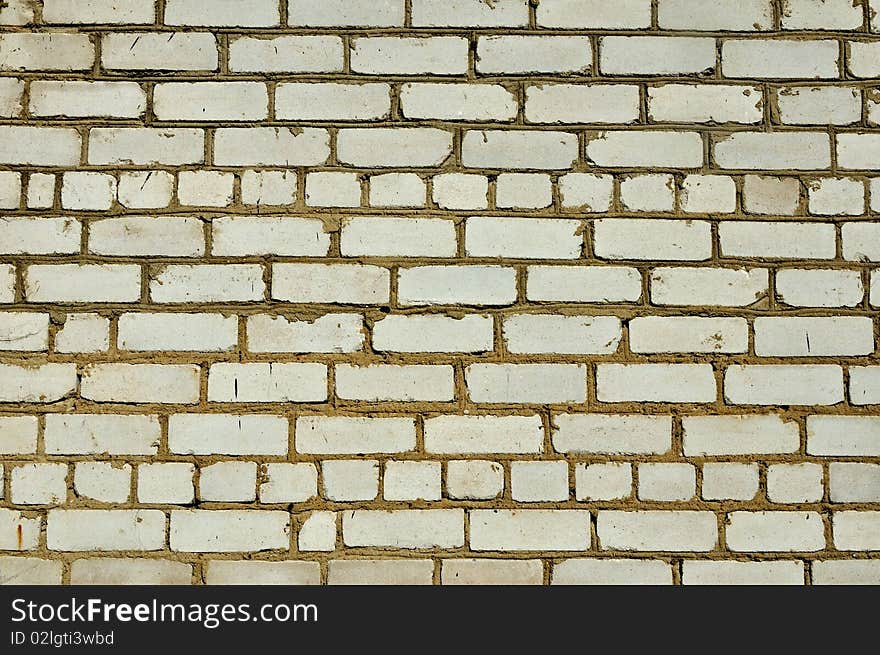 Carelessly built brick wall (texture). Carelessly built brick wall (texture)