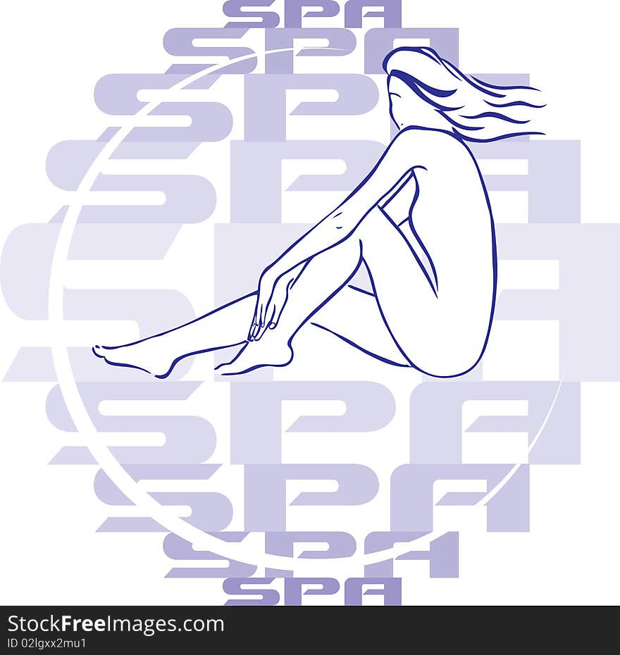 Spa Woman Creative Logo