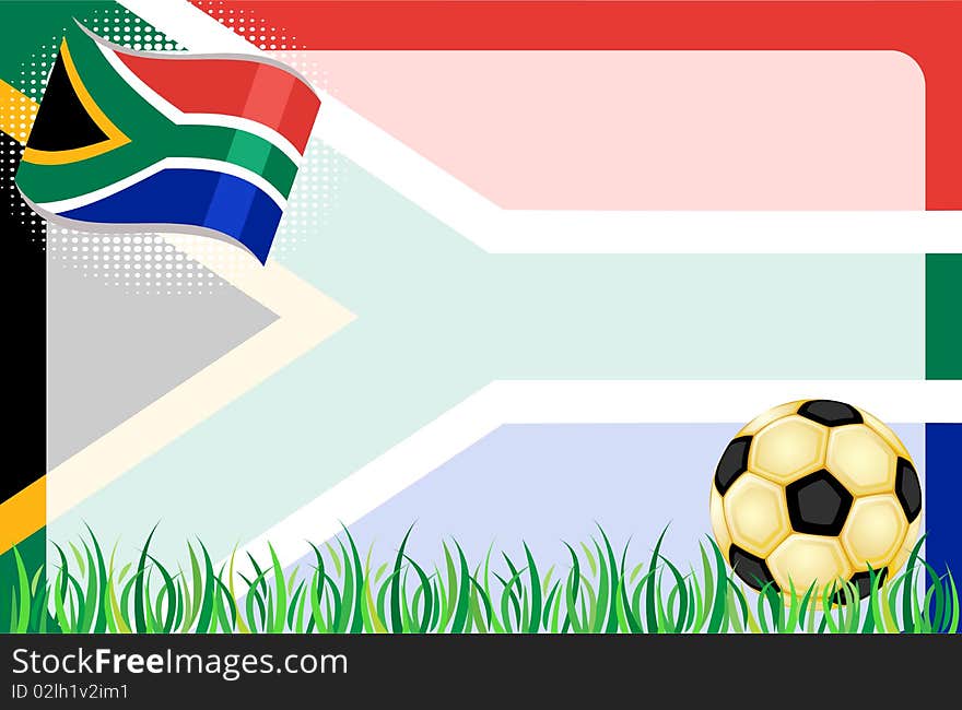 South Africa 2010 - Football world cup. With golden soccer ball over green grass. With room for your text. Vector illustration saved as EPS AI8 now pending inspection. South Africa 2010 - Football world cup. With golden soccer ball over green grass. With room for your text. Vector illustration saved as EPS AI8 now pending inspection.