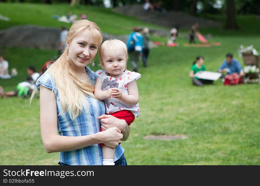 Happy Mom  And Baby