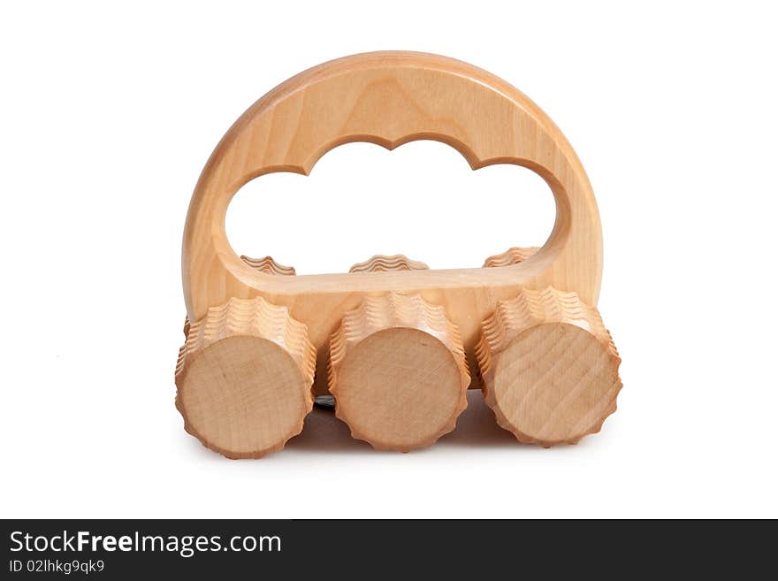 Wooden roller massager