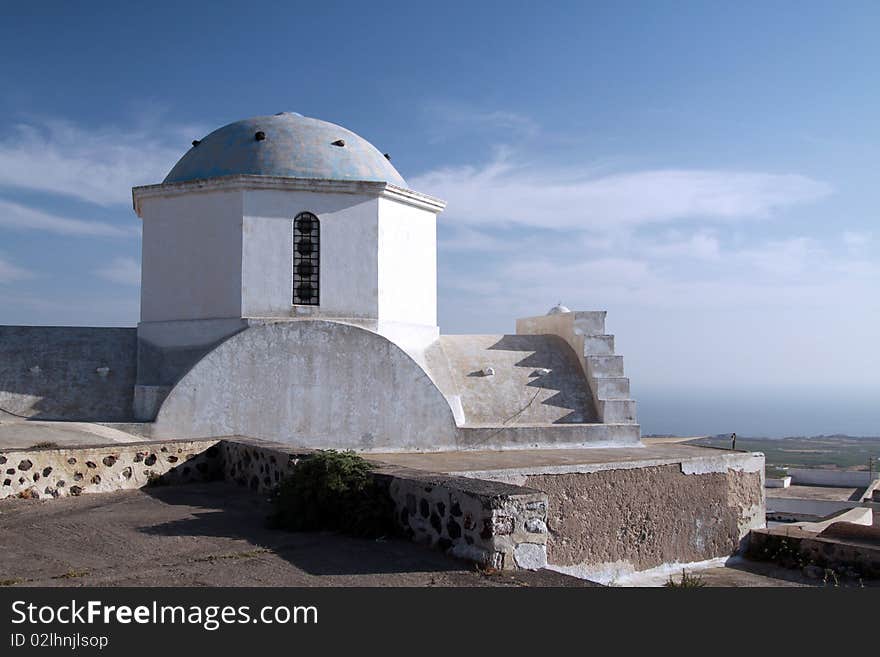 Old church on Santorini