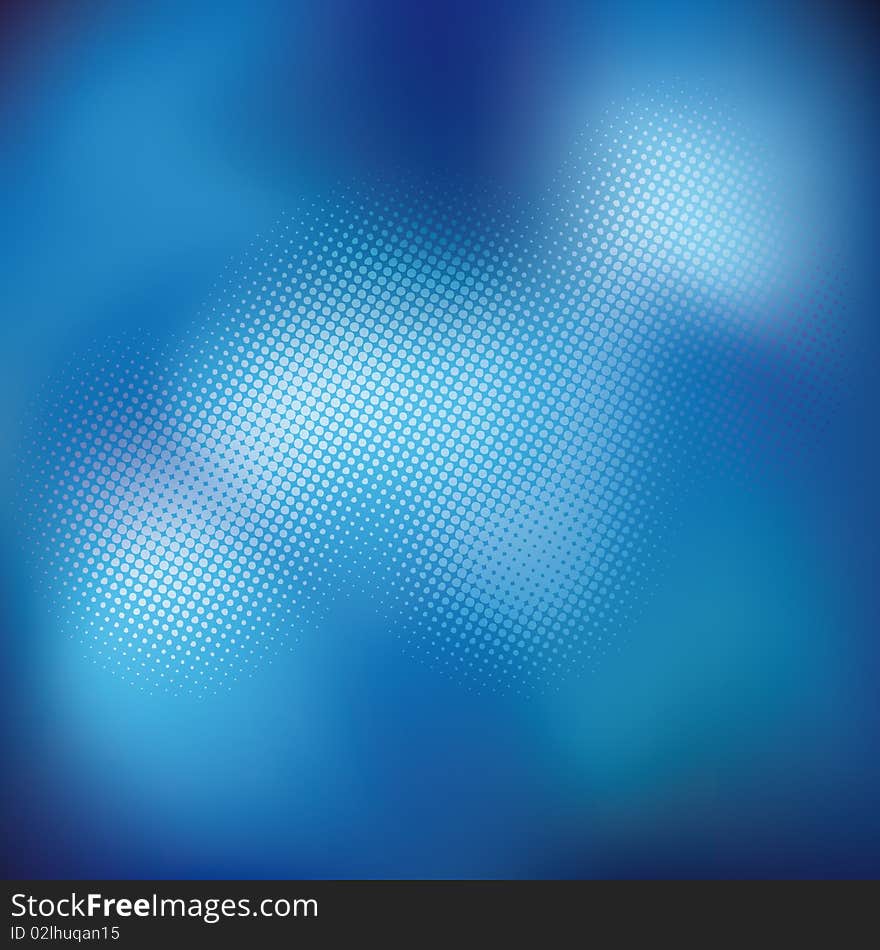 Abstract background in blue. Vector illustration