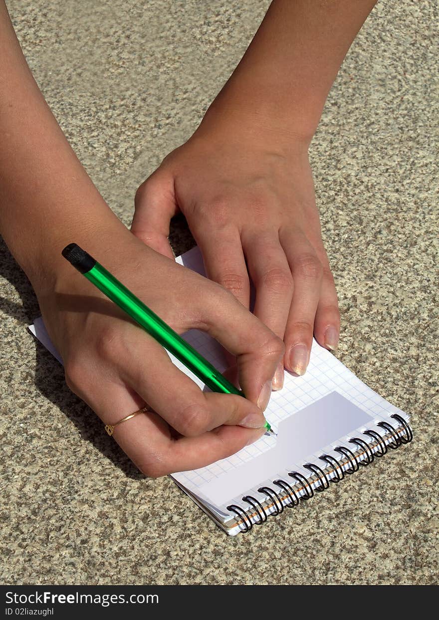 Hands  Female   Pencil