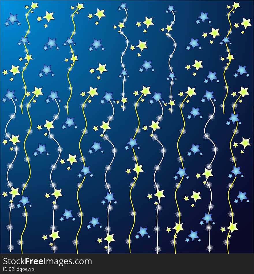 Illustration of abstract shining background with stars. Illustration of abstract shining background with stars