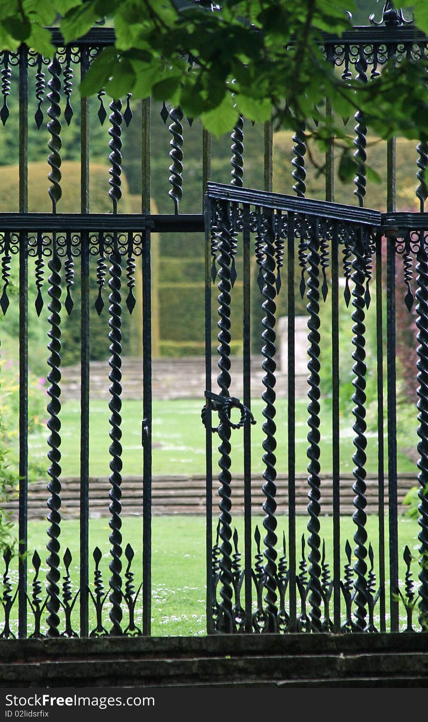 Gate leading to a garden. Gate leading to a garden