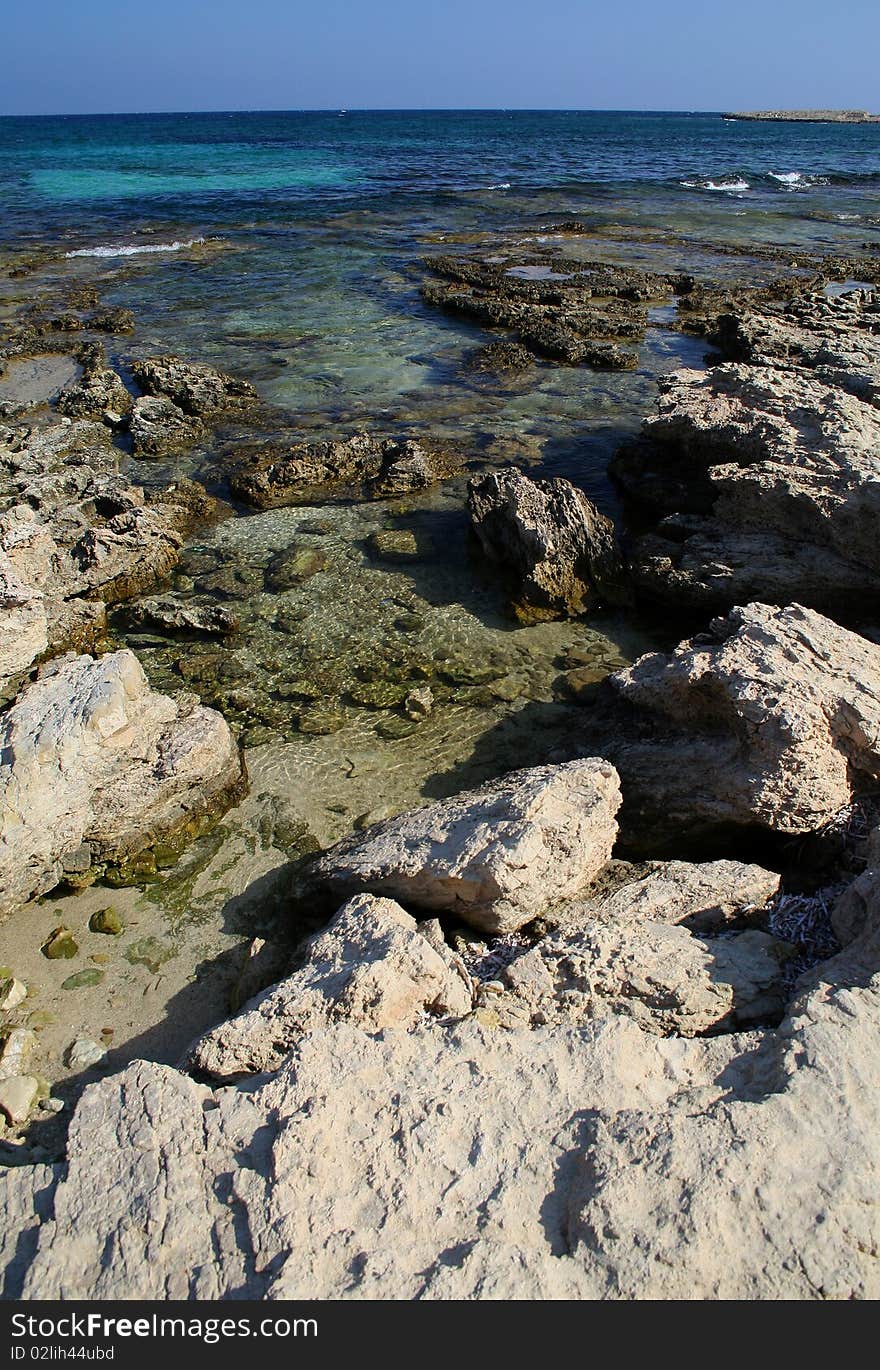 A changing landscape at a beautiful beach in Cyprus. A changing landscape at a beautiful beach in Cyprus.