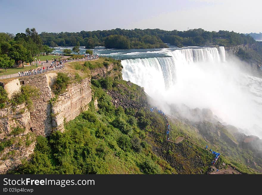 The Niagara waterfall in US side