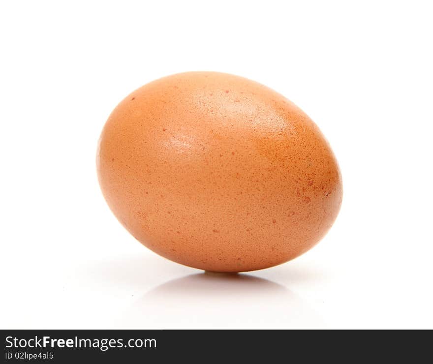 Egg on a white background