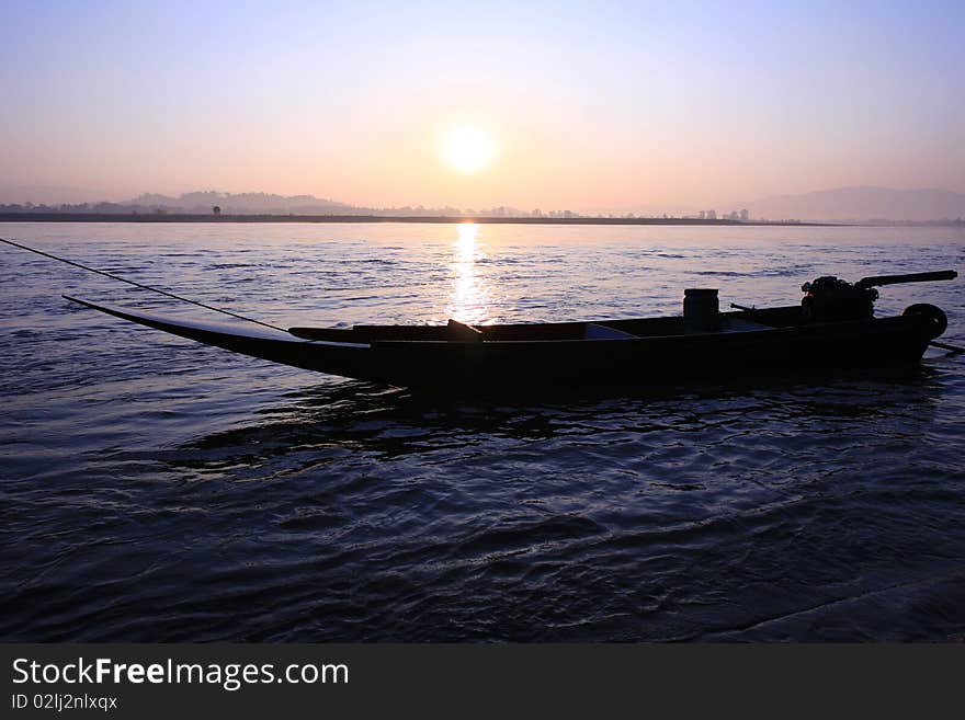 Boat in the Morning, North of Thailand