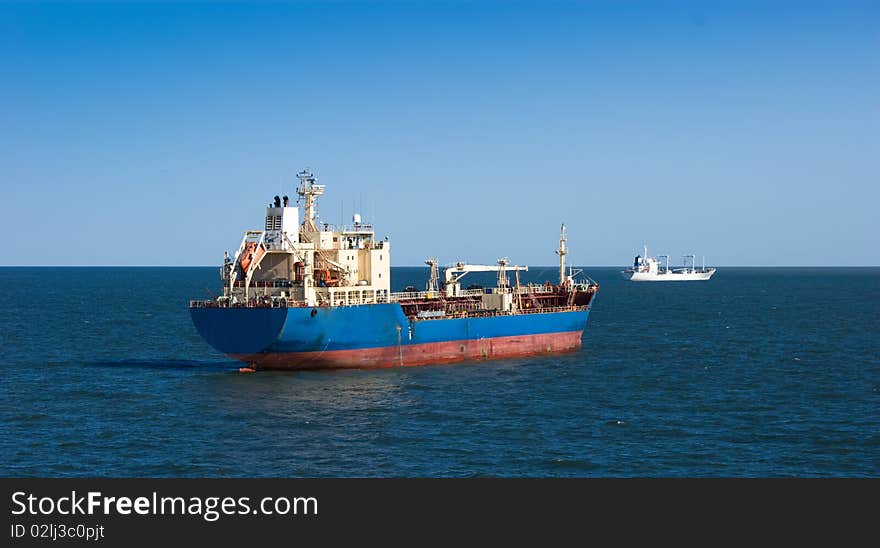 Great still tanker in Atlantic ocean