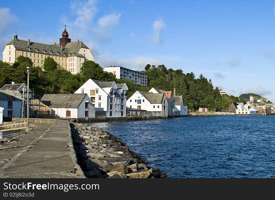 Old wharf in Alesund