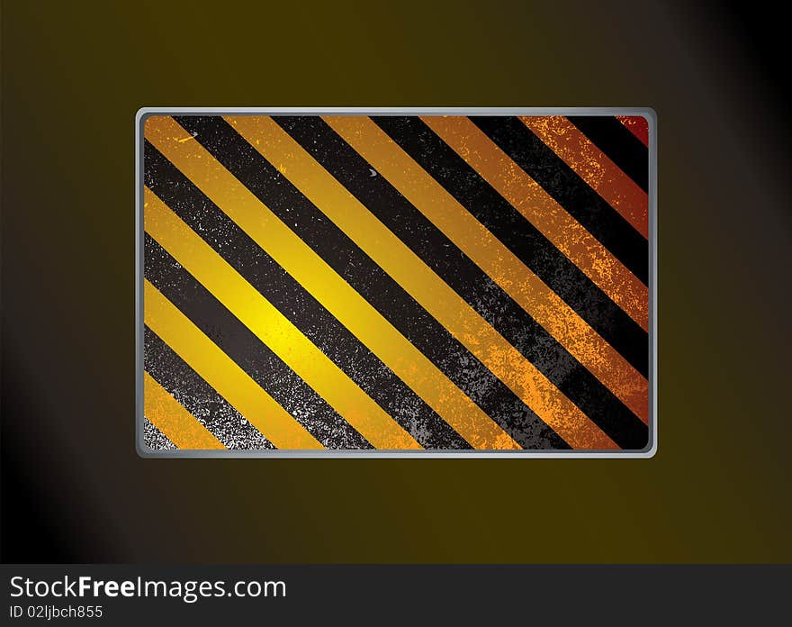 Abstract warning stripe background with grunge effect. Abstract warning stripe background with grunge effect