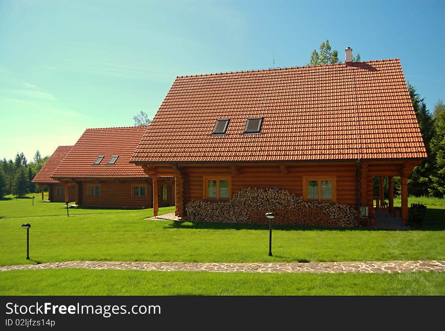 Several weekendhouses in beautiful nature. Several weekendhouses in beautiful nature