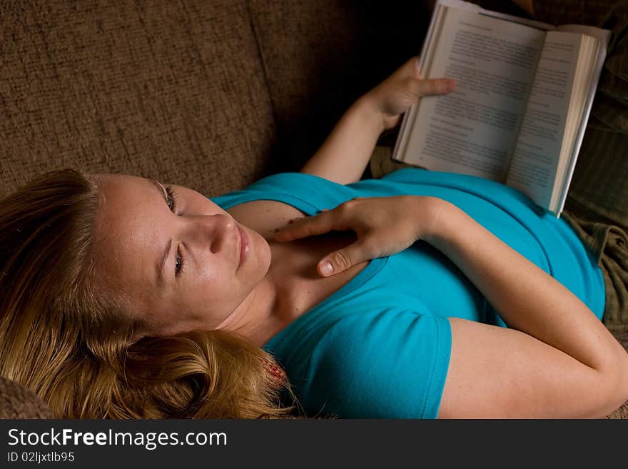 Girl Reading A Book 1