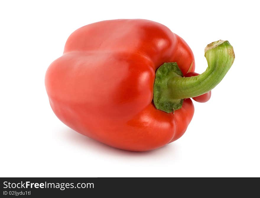 Red pepper isolated on white background