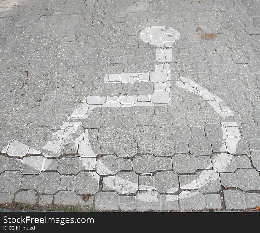 Handicapped Park Sign