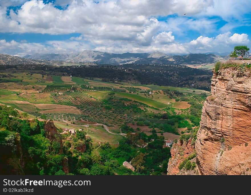 Nice view of the mountainous landscape. Spain. Nice view of the mountainous landscape. Spain.