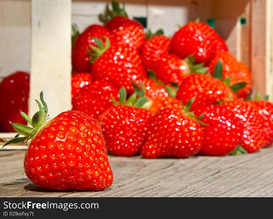 Strawberries In A Basket