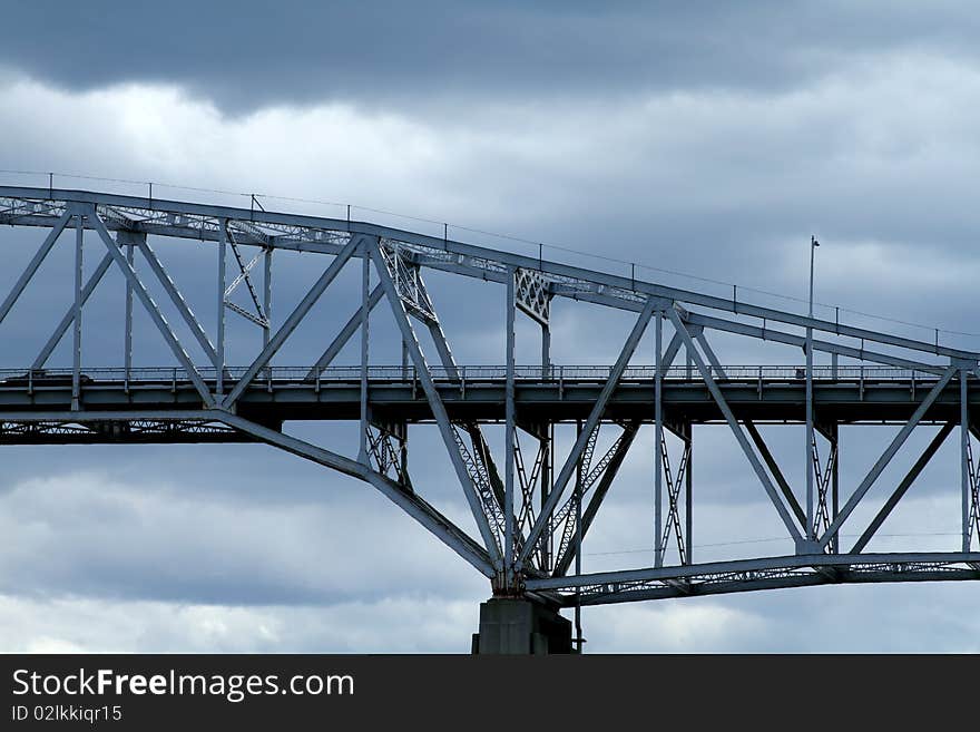 Bridge and clouds