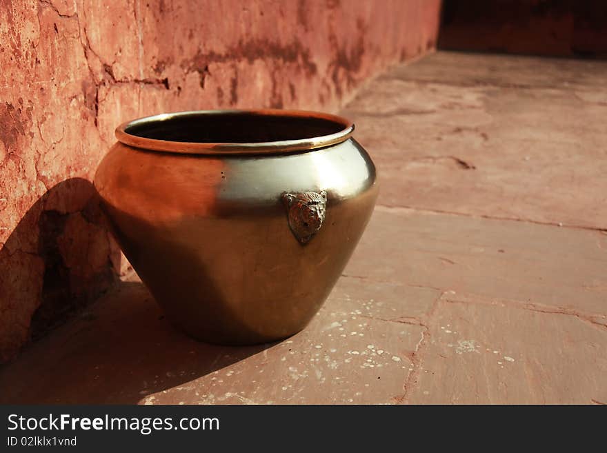 Vintage East Indian Brass Pot