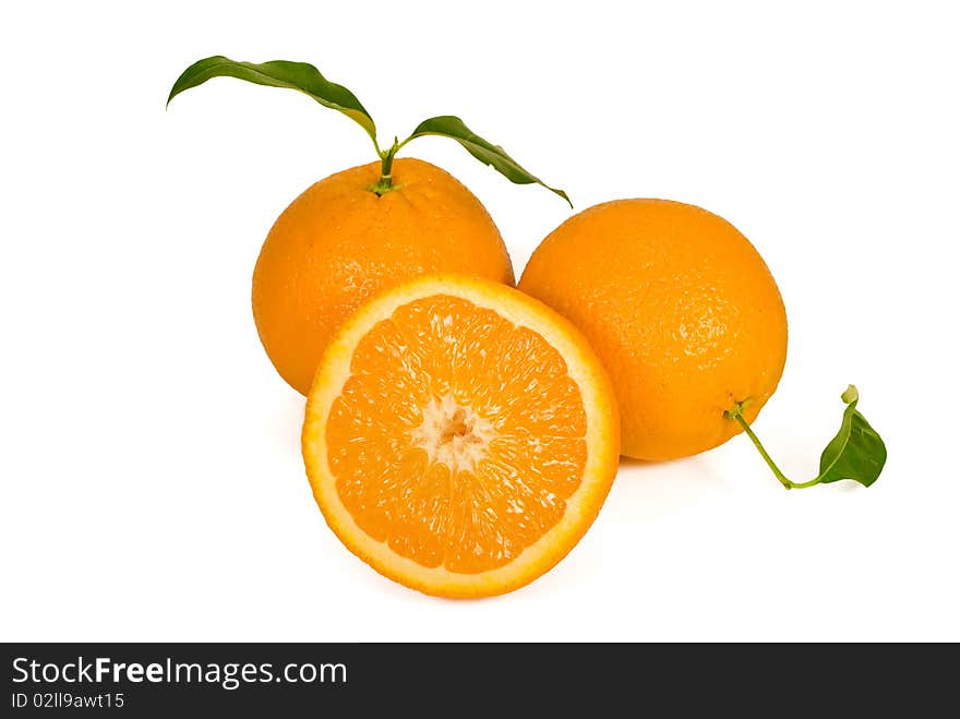 Orange isolated on white background