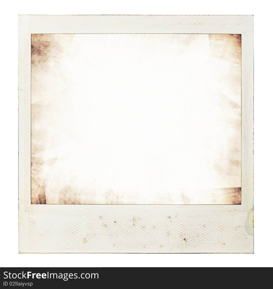 Designed grungy instant film frame with abstract filling. Designed grungy instant film frame with abstract filling.