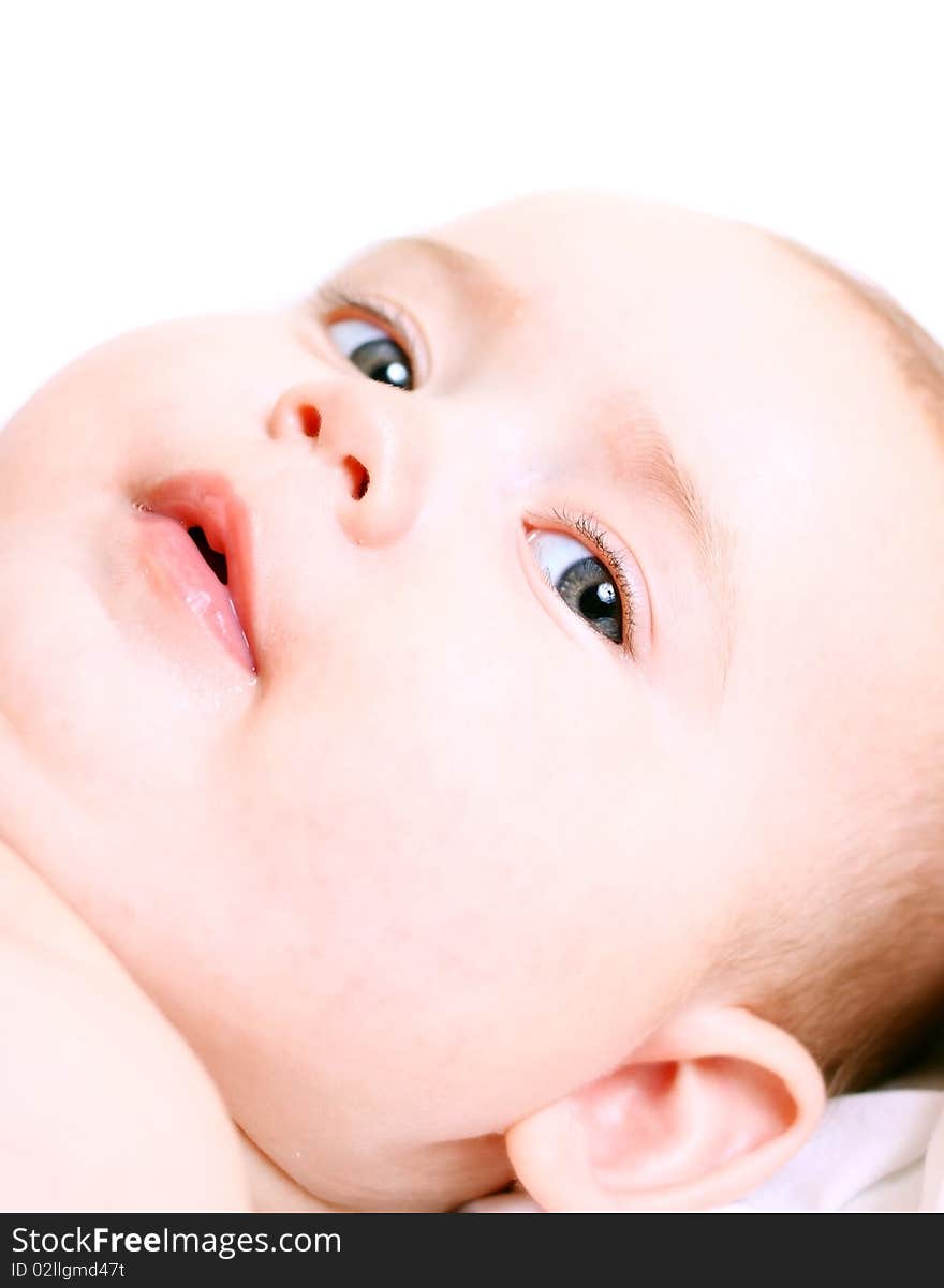 Studio portrait of beautiful child. Studio portrait of beautiful child