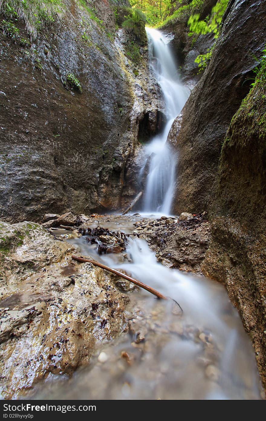 Waterfall in Slovakia