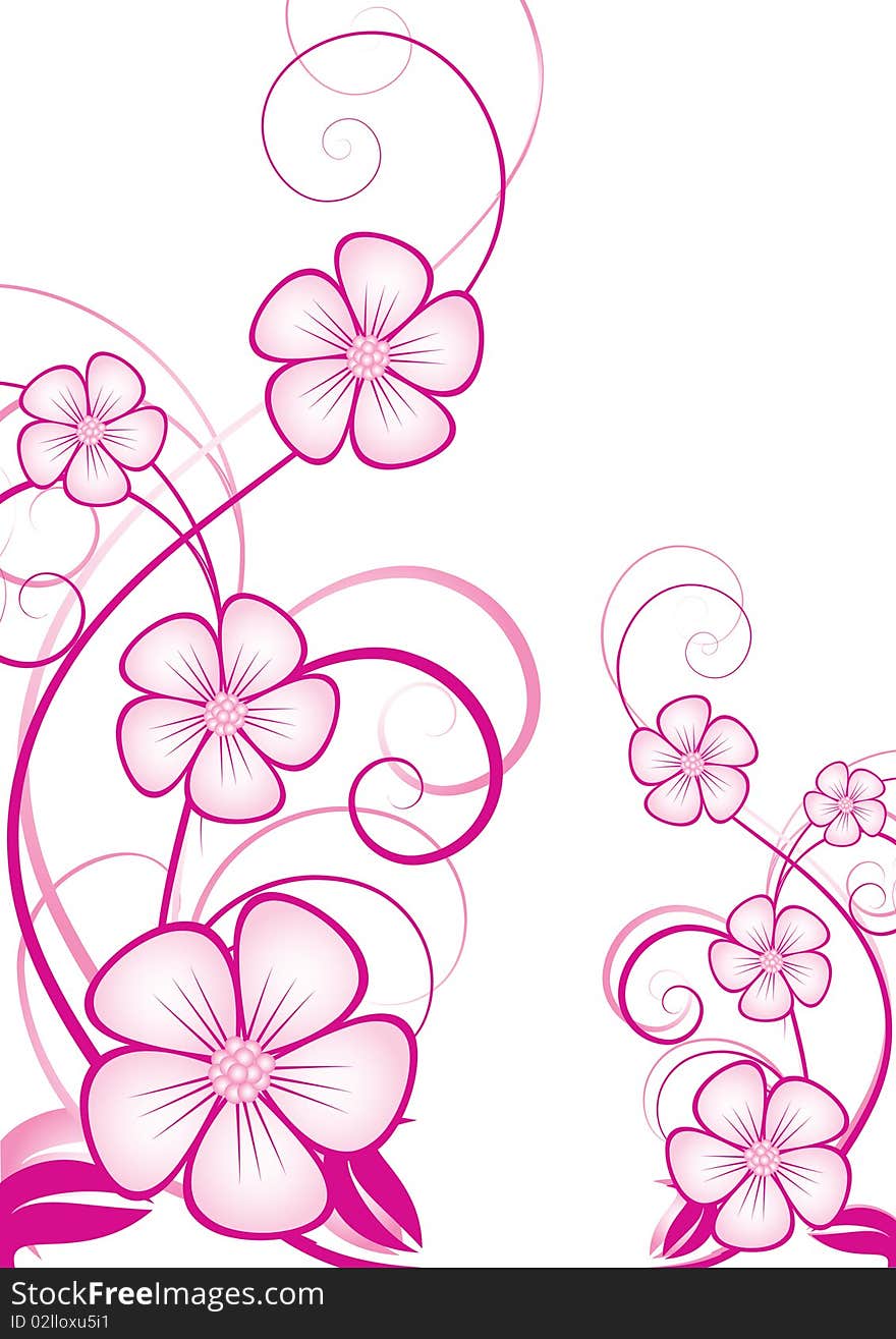 Abstract  Floral Background